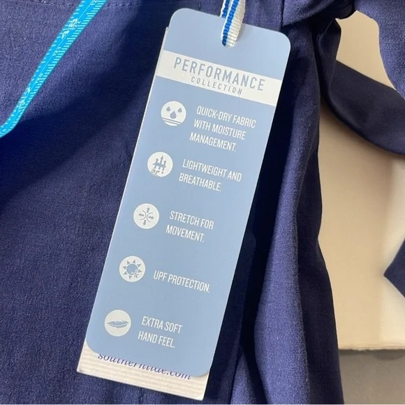 Southern Tide Jourdan Performance Skort Nautical Navy Blue Size 12 - Picture 10 of 16